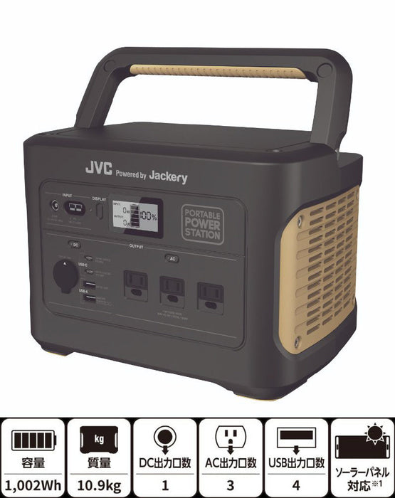 【停電時や屋外での充電に】 非常用電源（JVCポータブル電源[災害時・蓄電池]