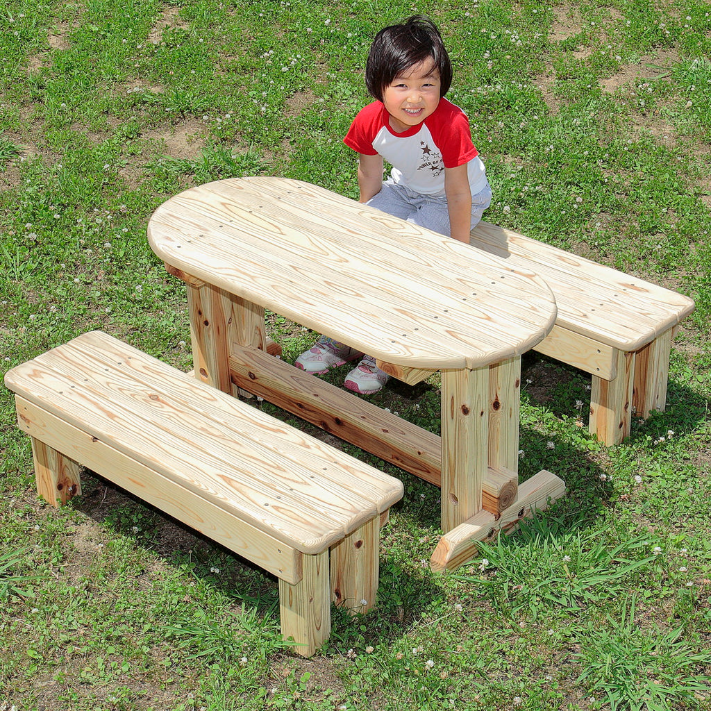 木製ベンチ ベージュ系 布地とテーブル 幅150] ダイニングテーブル4点セット 4人掛け 天然木 ダイニング