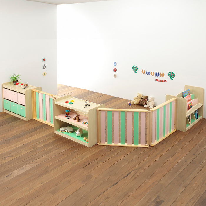 つながる・らっくシリーズ　6人用引出棚（ラッチ付き）