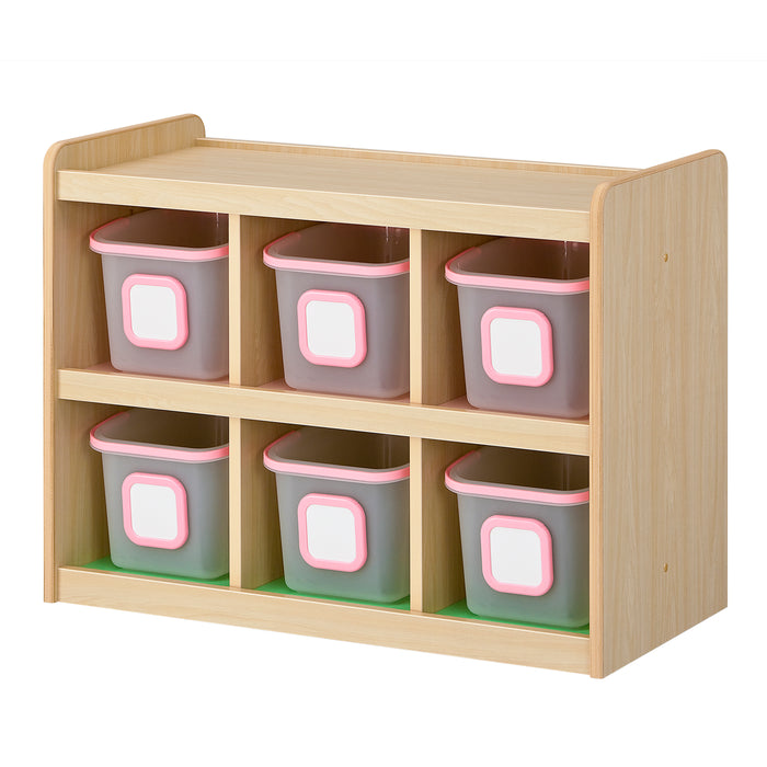 つながる・らっくシリーズ　カゴ付整理棚