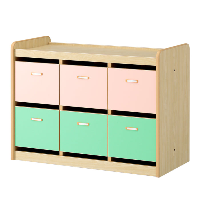 つながる・らっくシリーズ　6人用引出棚（ラッチ付き）