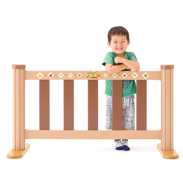 手軽なプラスチック製サークル 室内用さくっ子 ブラウン