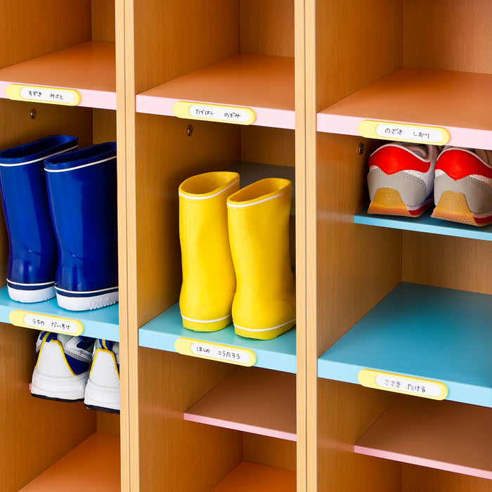 人数に合わせて選べる！連結式木製シューズボックス(全2種)