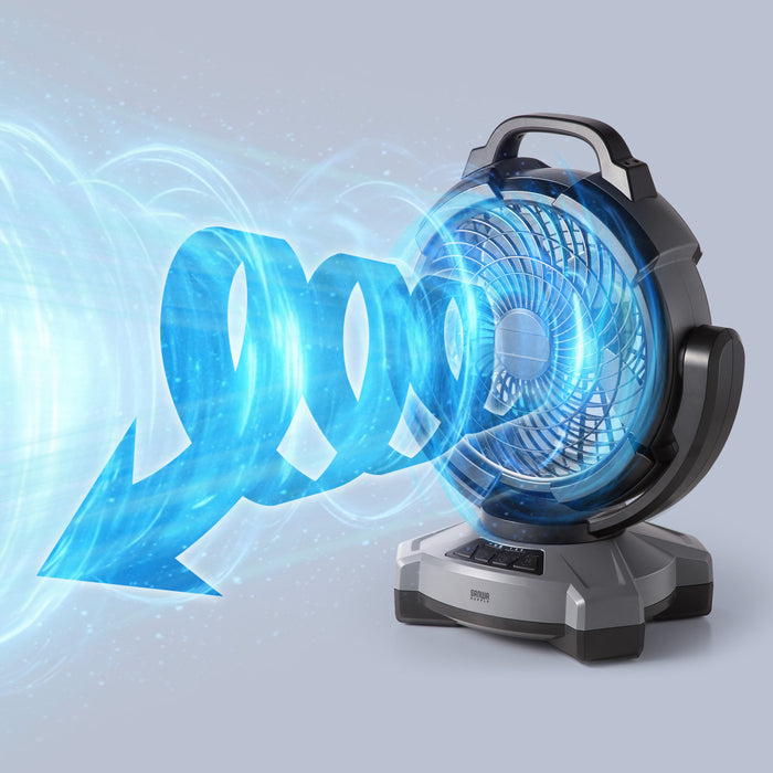 充電式でどこでも使える　コードレス扇風機
