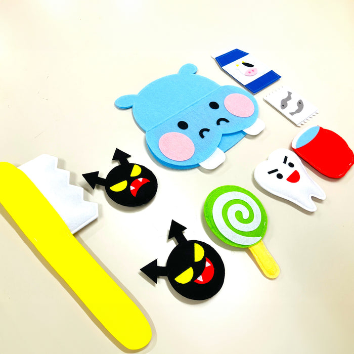 教育エプロン むし歯予防～かばさんとハミガキ～