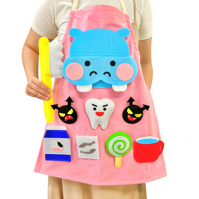 教育エプロン むし歯予防～かばさんとハミガキ～