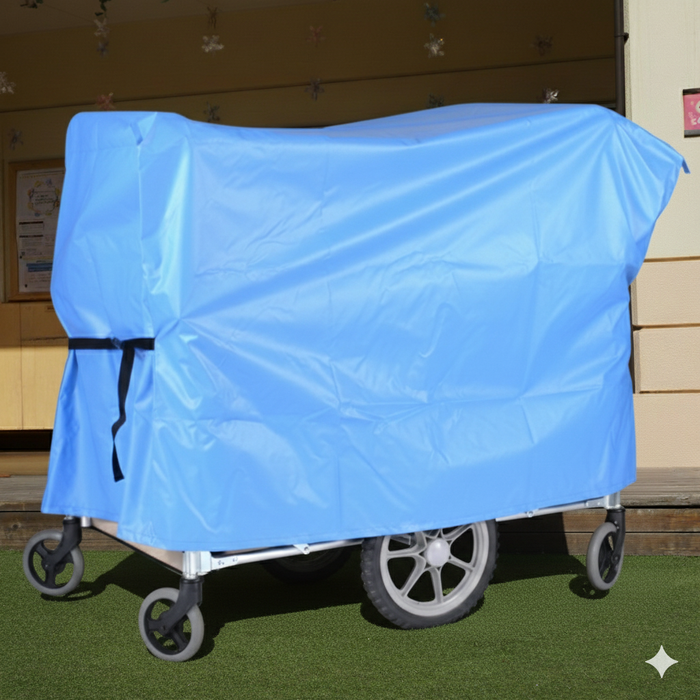 【雨からおさんぽ車を守ろう！】 風で飛びにくい防炎おさんぽ車カバー　(全2色)