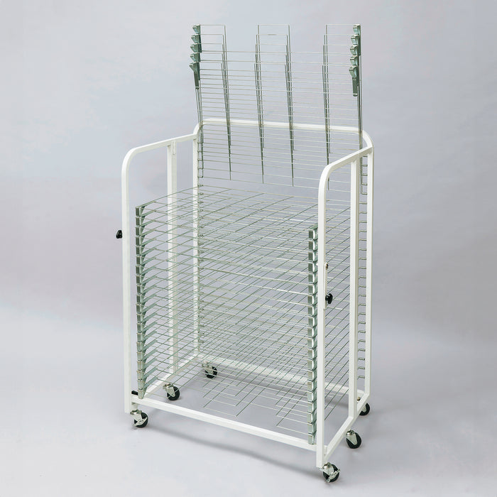 絵画作品乾燥棚･はね上げ式25段･折りたたみ式