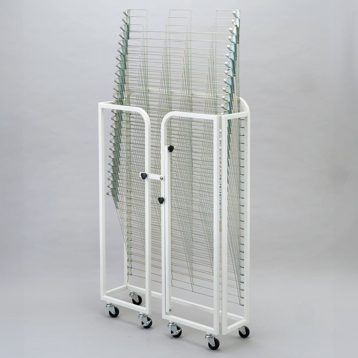 絵画作品乾燥棚･はね上げ式25段･折りたたみ式