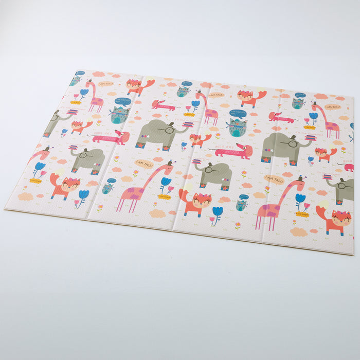 やわらかクッションマット・折りたたみ式(140×200cm、防炎)