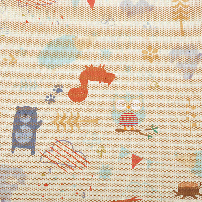 冬は暖かく、夏は涼しい　メッシュクッションマット　(1.4×2m、防炎)