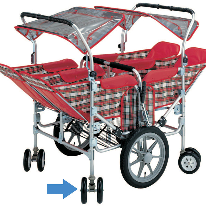 【交換部品】対面式4人乗りおさんぽ車用 キャスター