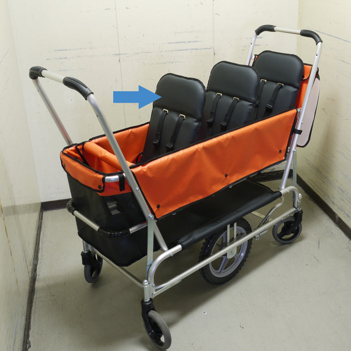 【交換部品】縦型3人乗りSL-3用 座席シート（1席分）