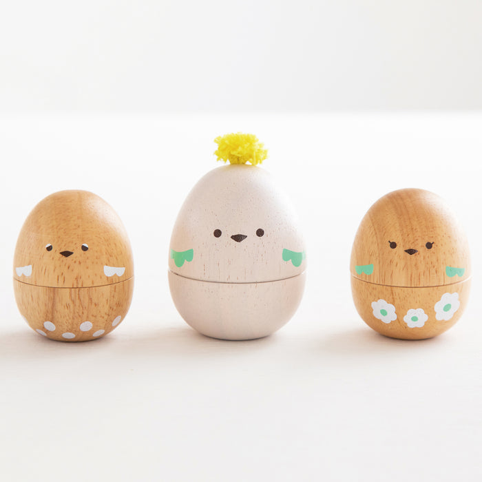 3種類の音を楽しめる！たまごマラカス おしゃべりPeckys-ペッキーズ-（2セット）