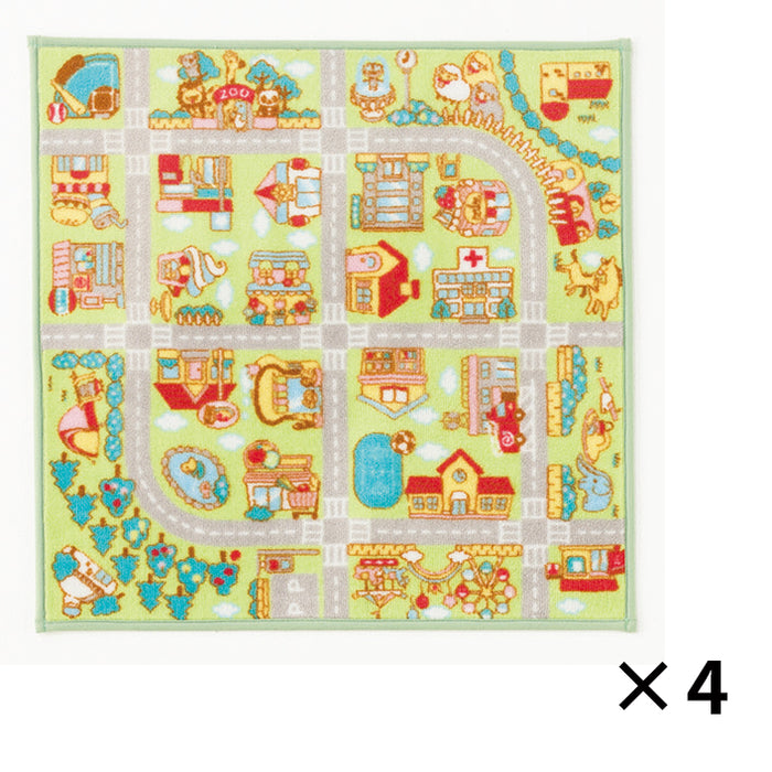 あそべるカーペット・僕の街・ミニ(4枚組)