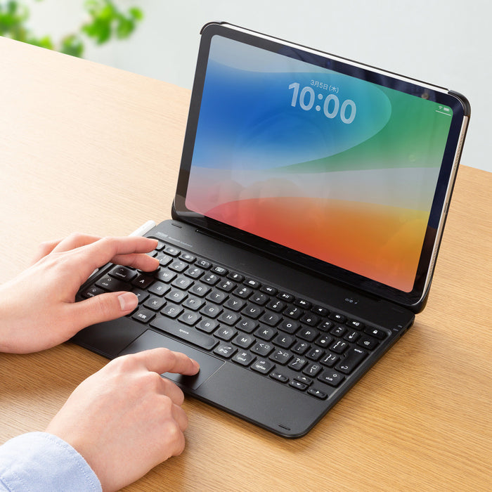 【パソコンのように使用できる】iPad 10.9/11インチ（第10/11世代）対応　専用ケース付きBluetoothキーボード