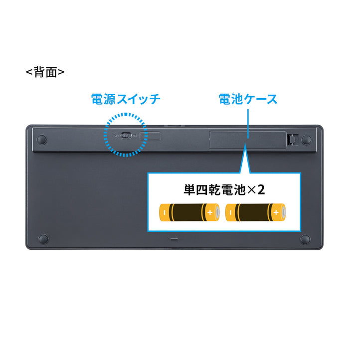 【iPadでの文字入力に】薄型・抗菌仕様のBluetoothスリムキーボード