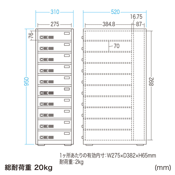 iPadをまとめて保管・充電できるタブレット充電保管庫（5台/10台）