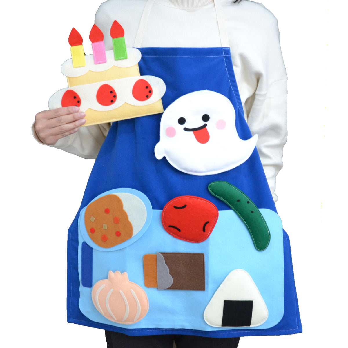 おはなしエプロン®くいしんぼおばけ(エプロンセット) — コドモンストア
