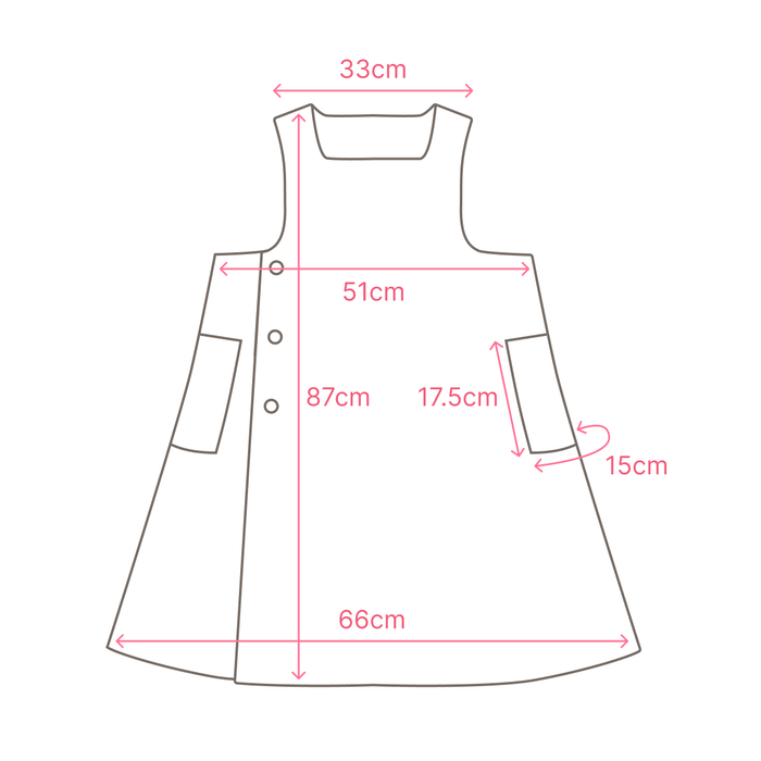 軽くて動きやすい！先生と一緒に作ったオリジナルエプロン（全3色）