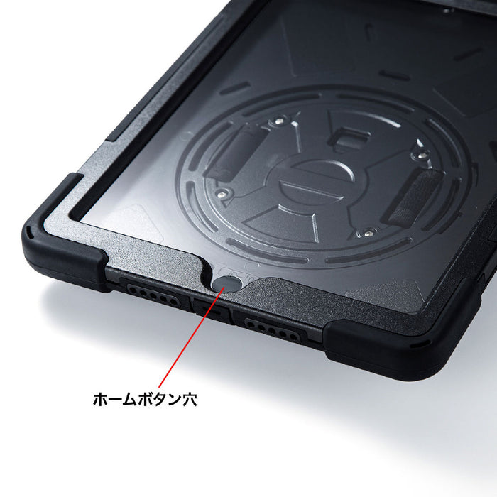 前面保護フィルター・ストラップ付耐衝撃ケース(iPad 10.2インチ（第9/8/7世代）用)